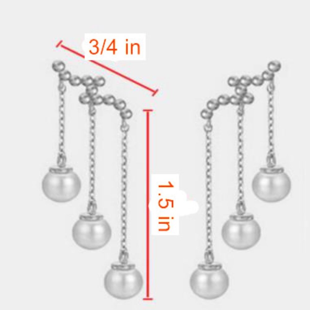 NEW pearl drop earrings - Picture 4 of 4